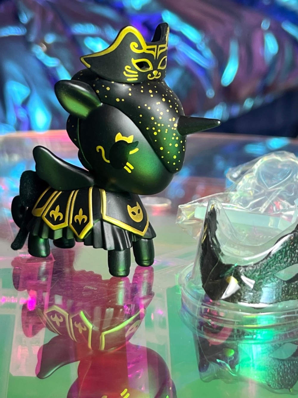 Tokidoki Unicorno Masquerade Majestic Aristocat Mask Unicorn Black Gold Figure